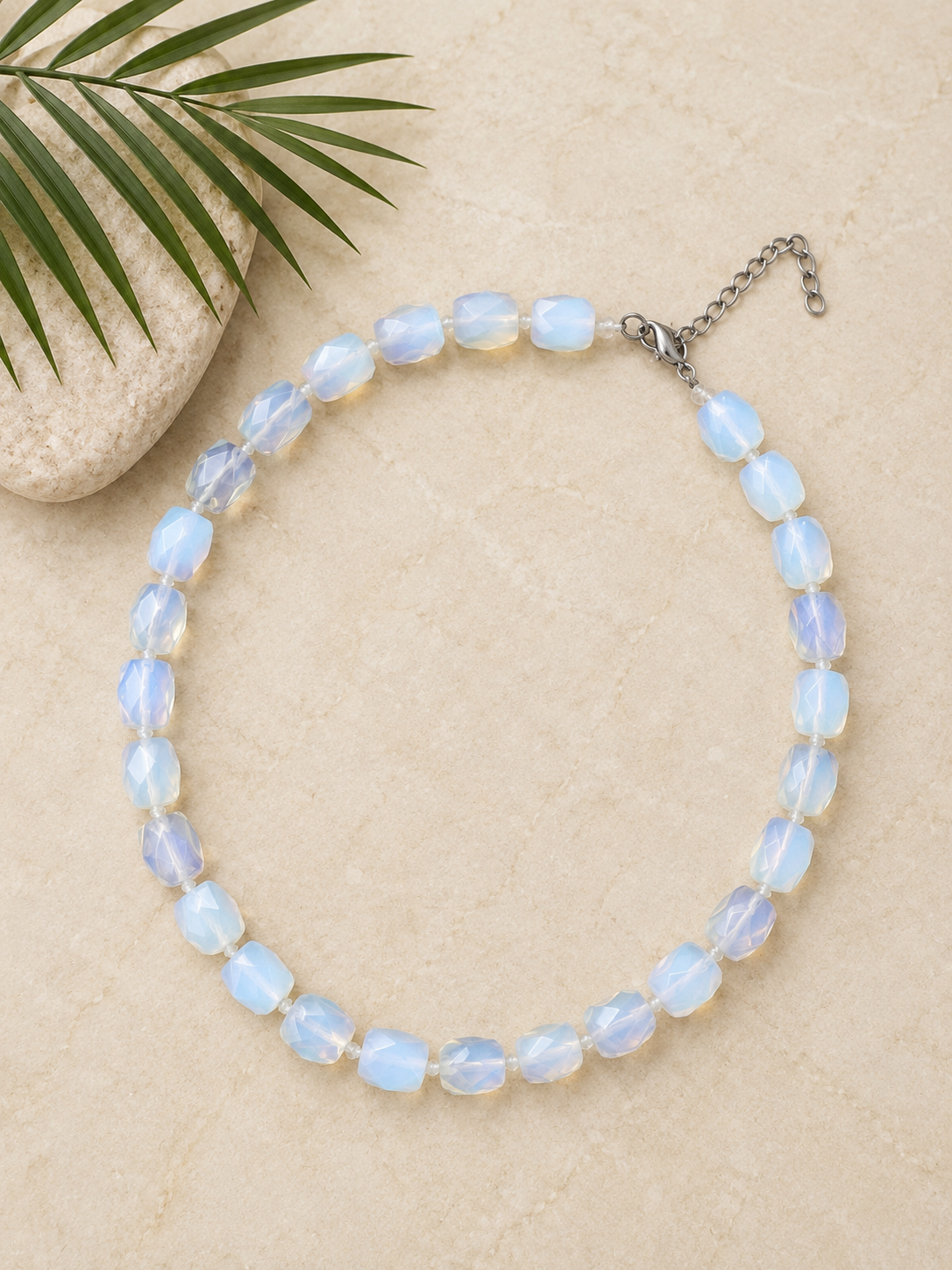 SUN MOON NATURAL MOONSTONE NECKLACE