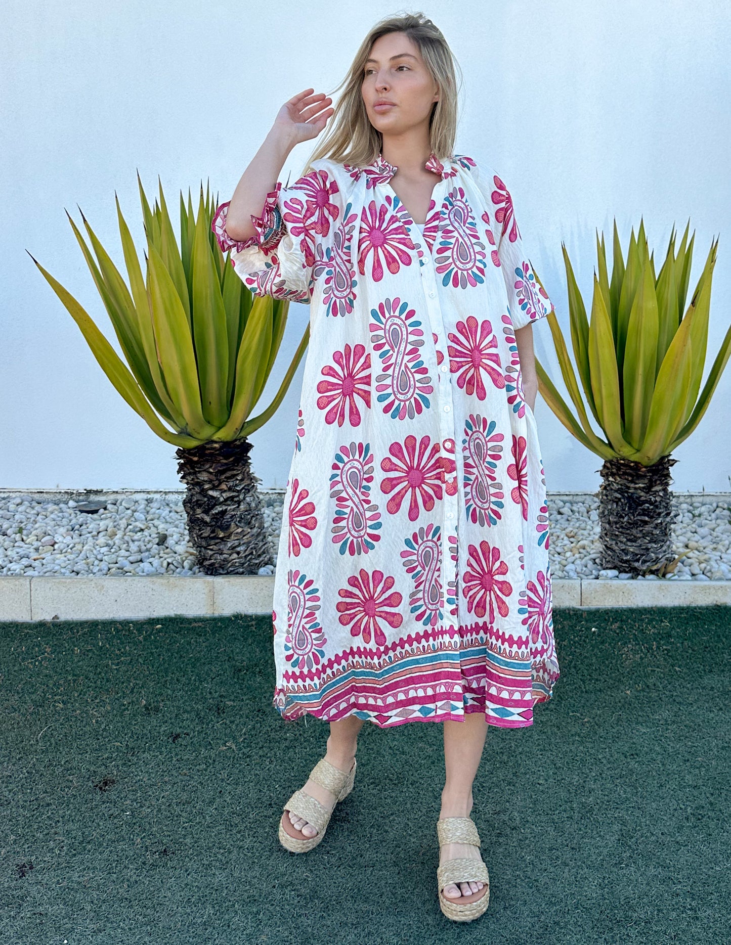 eight five zero shirt dress