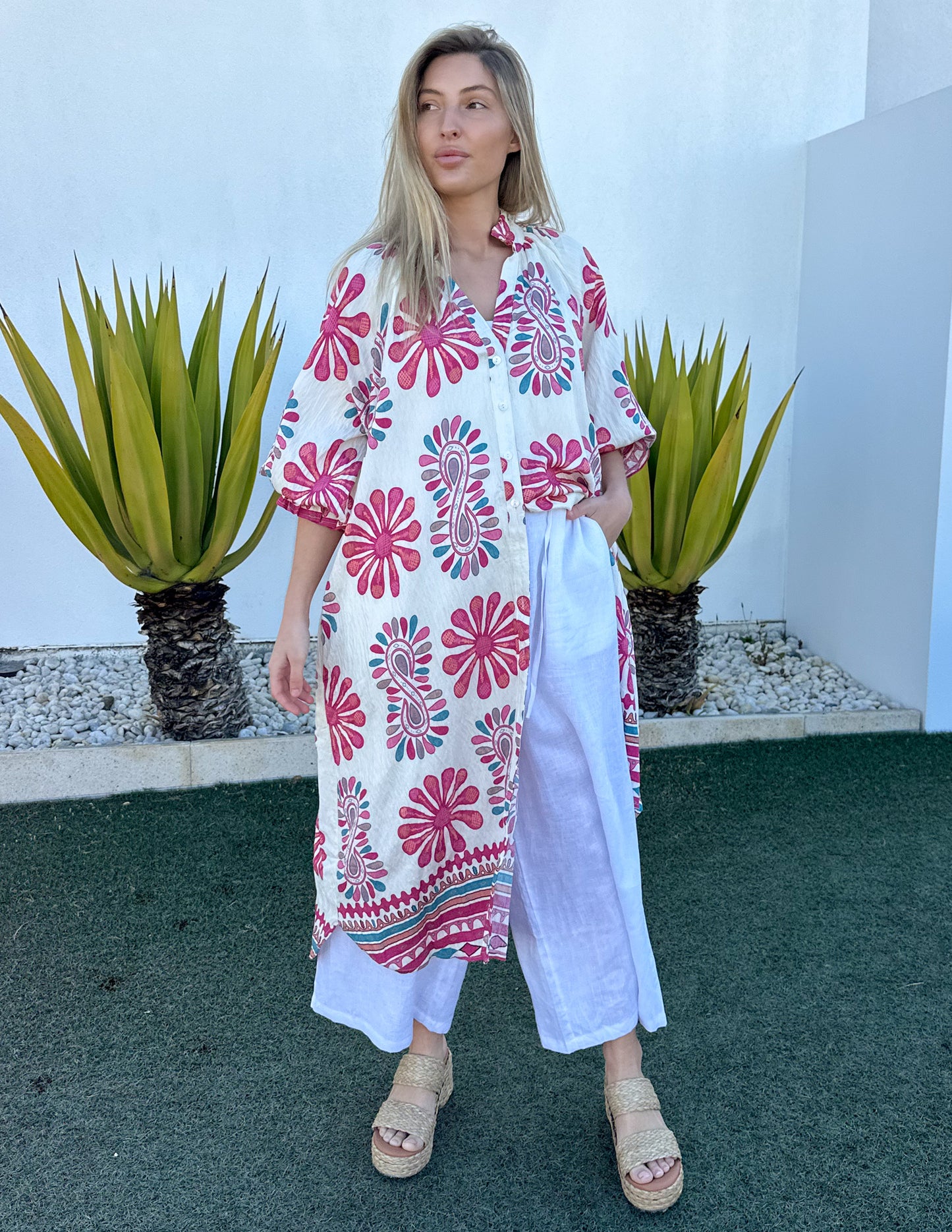 eight five zero shirt dress