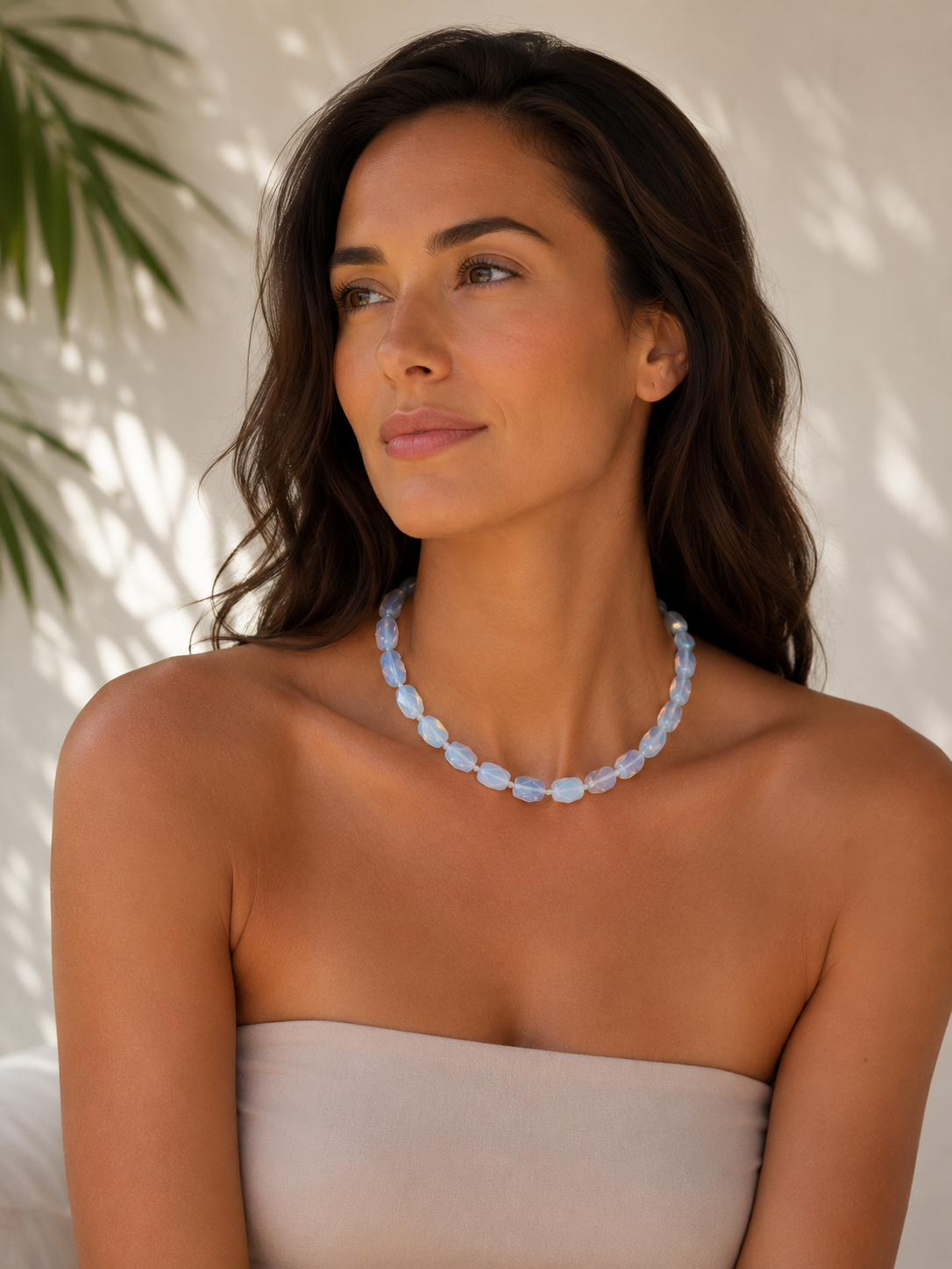 SUN MOON NATURAL MOONSTONE NECKLACE