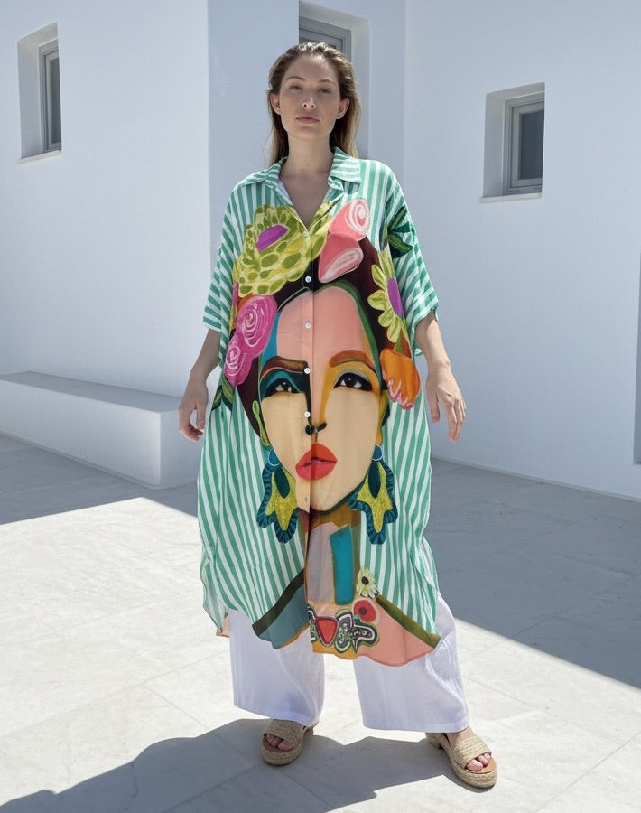 Eight Five Six Shirt Dress